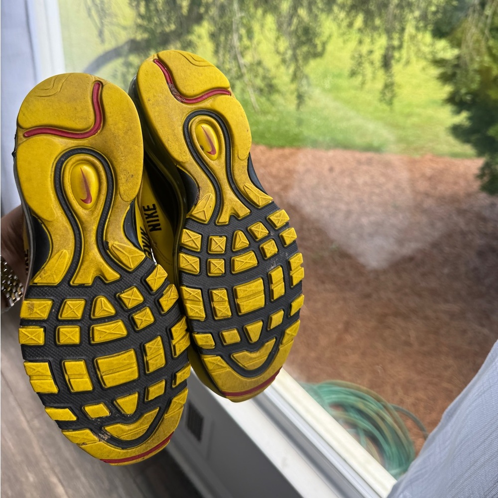 Nike air max 97 bright citron yellow black 4y 5.5 - Picture 5 of 6